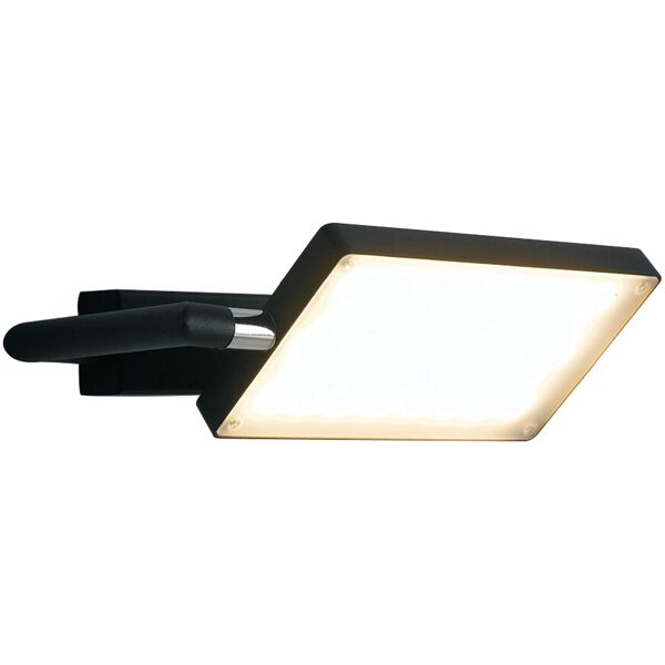 lampadario applique led book moderno colore nero 17w dim 22,5 x 10-15 x 10-15 cm