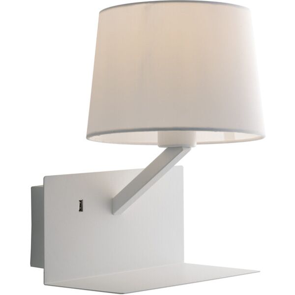 lampadario applique cia eclettico usb colore bianco 40w mis 23 x 31 x 22,5 cm