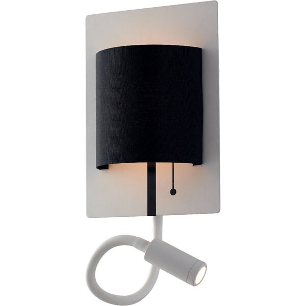 lampadario applique led pop eclettico colore bianco nero 6w mis 16 x 35 x 18 cm