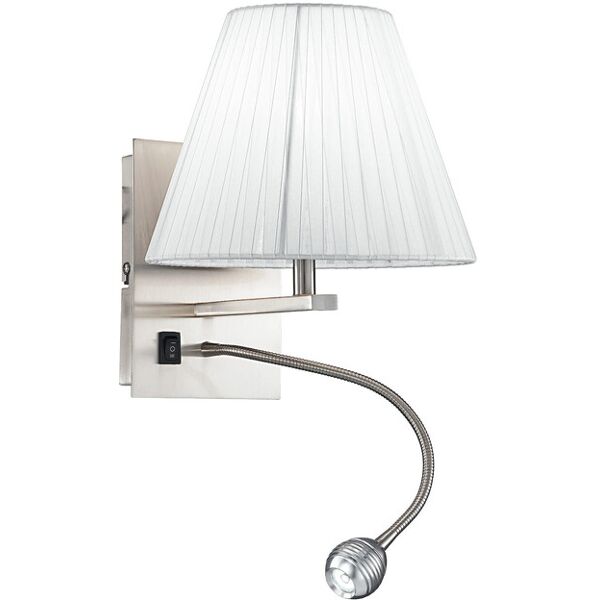 lampadario applique led helly, tondo, eclettico, colore bianco, 40w, mis. 20 x 24 x 25 cm