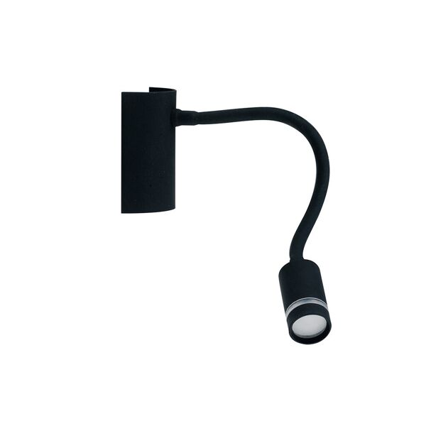lampadario applique led kepler eclettico colore nero 3w mis 6 x 9 x 32 cm