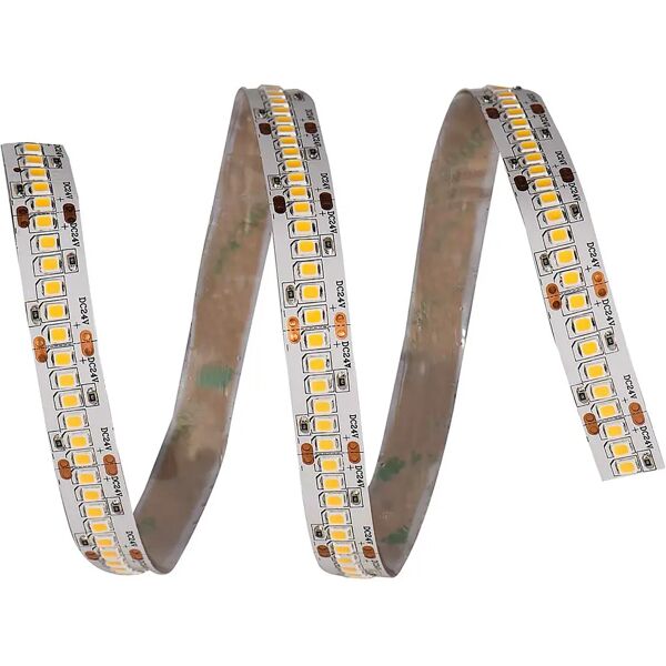 tecnomat strip led tmr da interno 24v lunghezza 5 m 20 w/m 2100 lumen 4000k luce bianca ip20