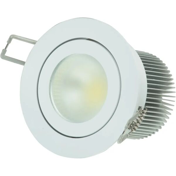 vivida faretto incasso  led cob 5w tondo bianco 4000k 410 lumen dimensioni Ø 85x43 mm