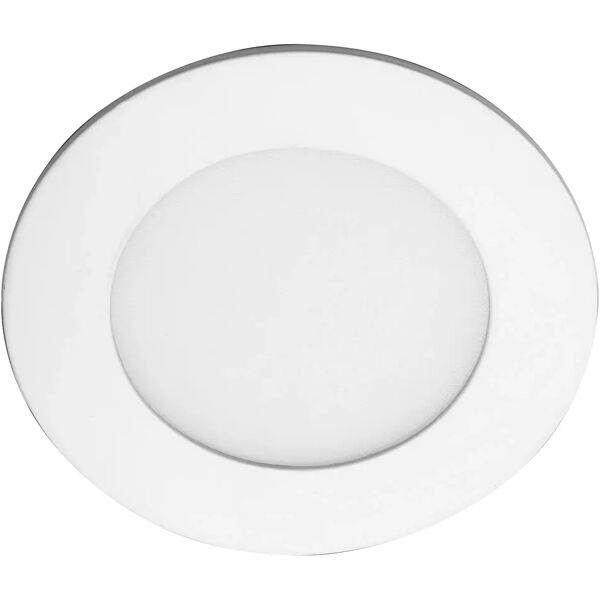 vivida faretto incasso  led 6w tondo 420 lumen 4000k luce bianca in alluminio bianco foro 110mm