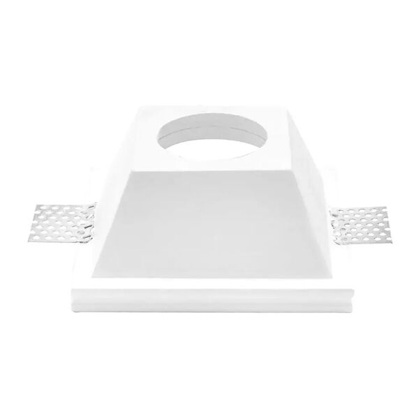 tecnomat faretto incasso attica t04 in gesso quadrato gu10 50w esclusa dimensioni 120x120x115 mm