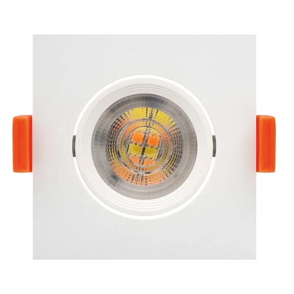 tecnomat faretto da incasso led vivida nick bianco 3w fino 235 lm cct orientabile foro Ø60 mm