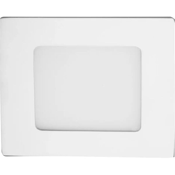 vivida faretto incasso  led 9w quadrato 643 lumen 4000k luce bianca in alluminio bianco 135x135 mm