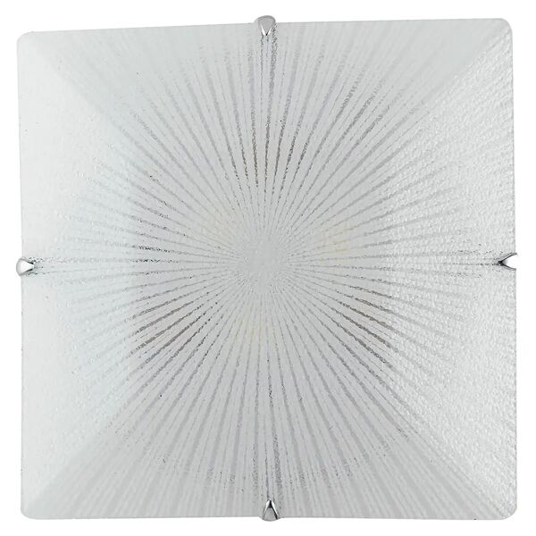 tecnomat plafoniera iside bianca in vetro diamantato 3 x e27 max 60w dimensioni 40x40 cm