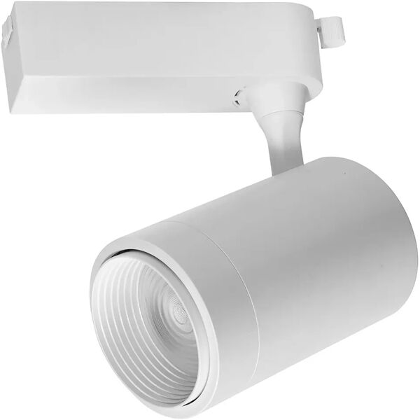 tecnomat faro henry per track bianco 20w 4000k luce bianca inclinazione 36°