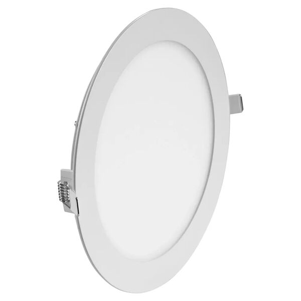 vivida faretto incasso  led 18w tondo 1536 lumen 3000k luce calda in alluminio bianco foro 205mm