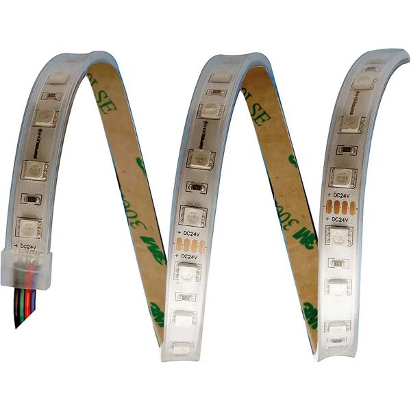 tecnomat strip led tmr da interno 24v lunghezza 5 m 14,4 w/m 280 lumen rgb ip20