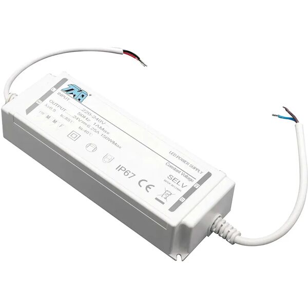 tecnomat alimentatore elcart da esterno/interno ip66 150w 24v cc per strip led max 120w 24v