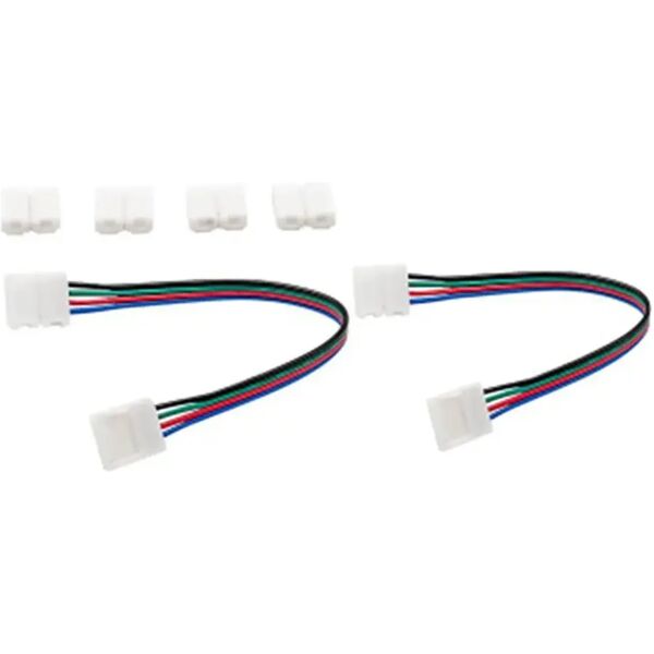 tecnomat kit connessione per strip led rgb 10 mm ip20