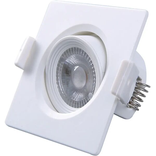 vivida faretto incasso 3w quadrato plastica bianco 3000k  225 lumen Ø60 mm (lxlxa) 75x75x45