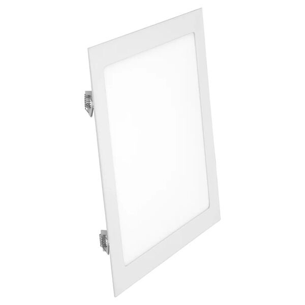 vivida faretto incasso  led 24w quadrato 1887 lumen 3000k luce calda in alluminio bianco 280x280 mm