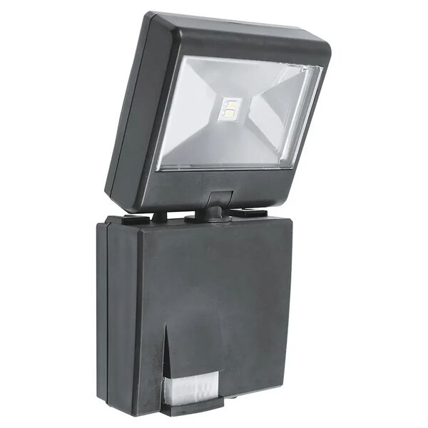 tecnomat proiettore led intec cosmo 2x0,5w 80 lumen 4000k luce bianca in abs con sensore ip44