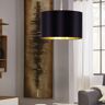 EGLO Lampadario Glamour Maserlo nero, oro in inox, D. 38 cm,