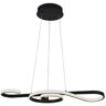 V-Tac Vt-7817 Lampadario Led A Sospensione Forma Corda Di Violino Design Moderno 18w 70 Cm In Alluminio Ed Acrilico Colore Nero 3000к - 8020