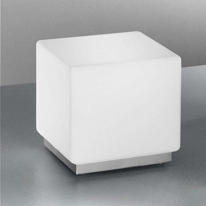 Antealuce Krea Kubo Lampada Cubo In Vetro Soffiato L.16 Dal Design Moderno