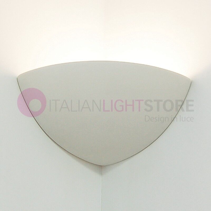 LIBERTI LAMP linea ceramica Angolo Applique Gesso Angolare Pitturabile Colorabile