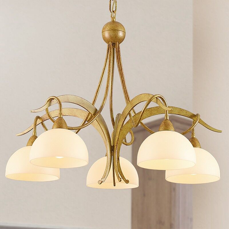 Lam Export Marostica Lampadario 5 Luci Stile Classico Rustico Country