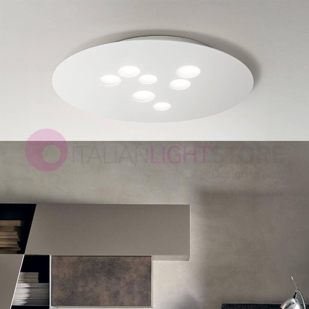 Gea Luce Srl Luna Plafoniera A Soffitto Moderna 60x72 Cm