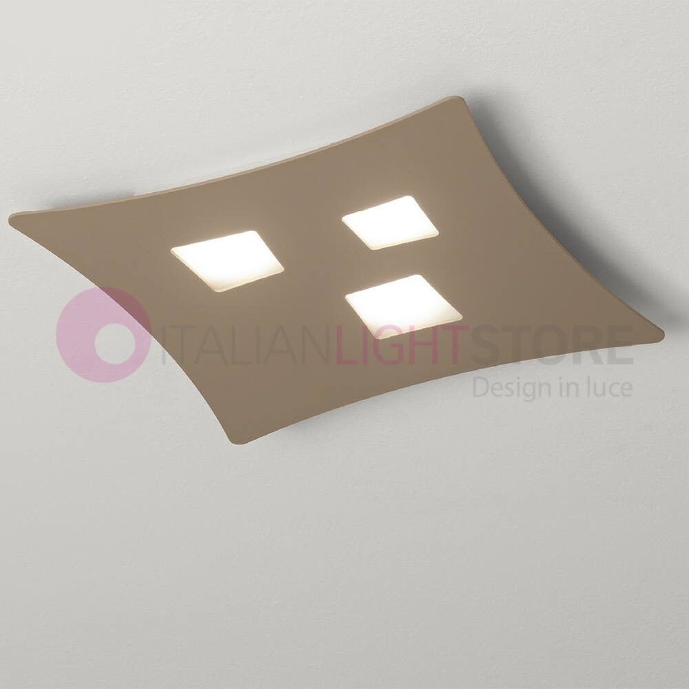 Gea Luce Srl Isotta Plafoniera A Soffitto Moderna 40x44 Cm