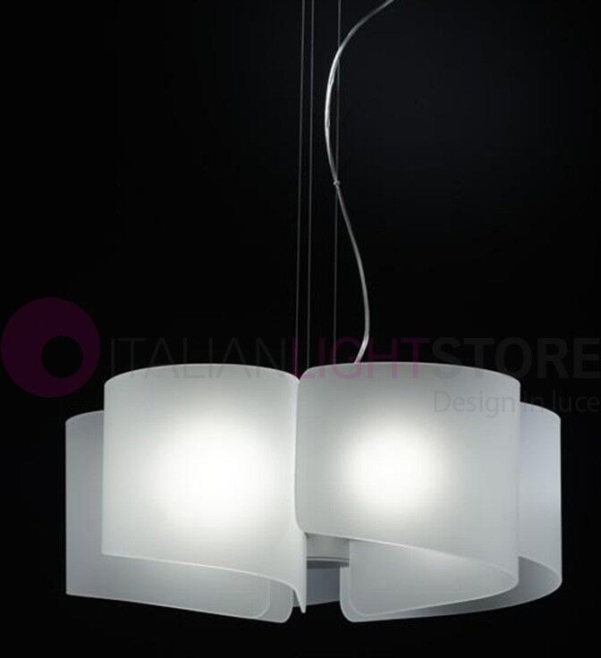 Selene Illuminazione Papiro Lampadario Sospensione In Cristallo D.65 Design Moderno