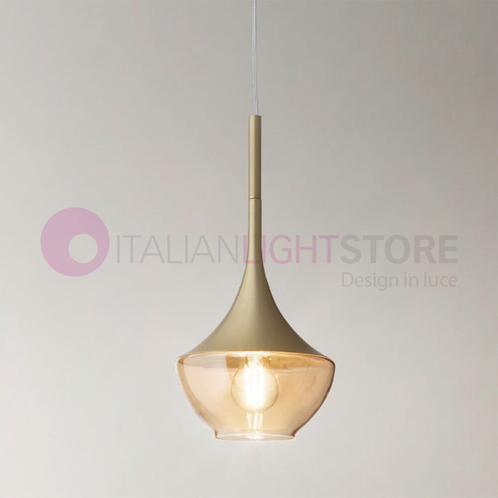 Fabas Luce Apollo Lampada Da Sospensione Moderna D20 In Vetro