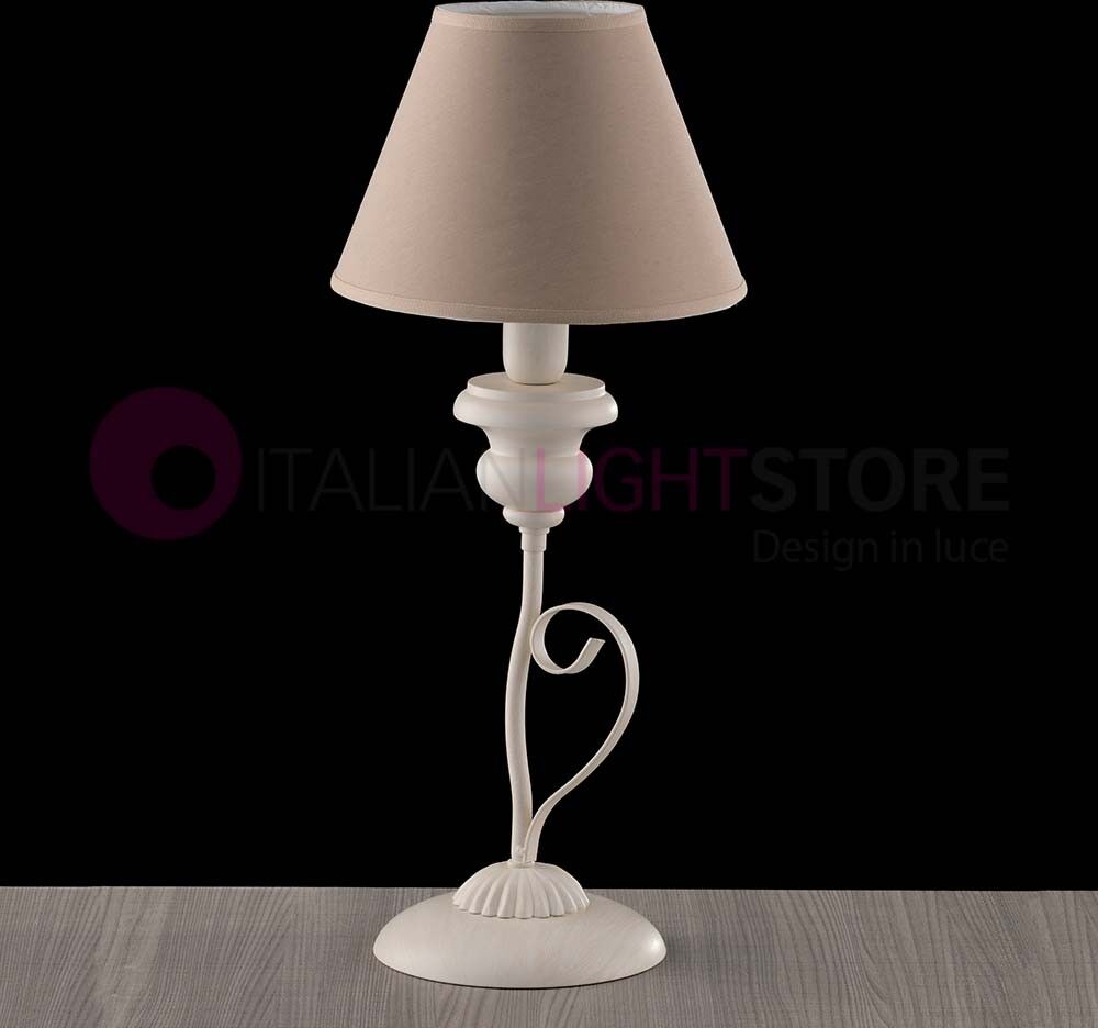 Iris Luce Atelier Lampada Da Tavolo Comodino Contemporaneo Shabby Chic