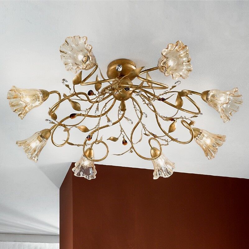 Due P Illuminazione Emma Plafoniera Lampada A Soffitto A 8 Luci Stile Classico