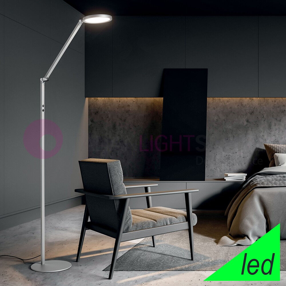 Fabas Luce Regina Lampada Da Terra Led 9w Braccio Orientabile