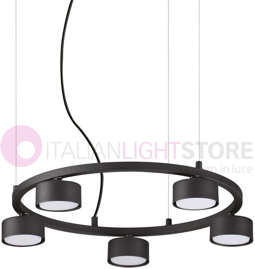 Ideal Lux Minor  Sospensione Moderna Circolare 5 Luci Led