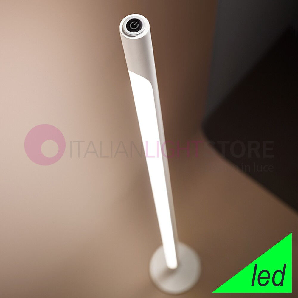 Perenz Srl Stick Lampada Da Terra Bianca Led Design Moderno H 140