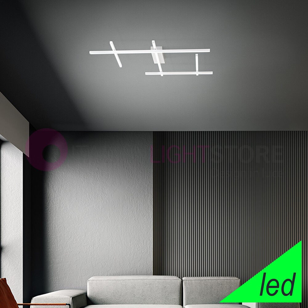 Perenz Srl Net Plafoniera  L. 105 X 77 Bianco Led Design Moderno