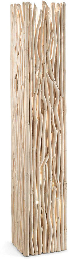 Ideal Lux Driftwood  Piantana Totem In Legno Stile Nordico