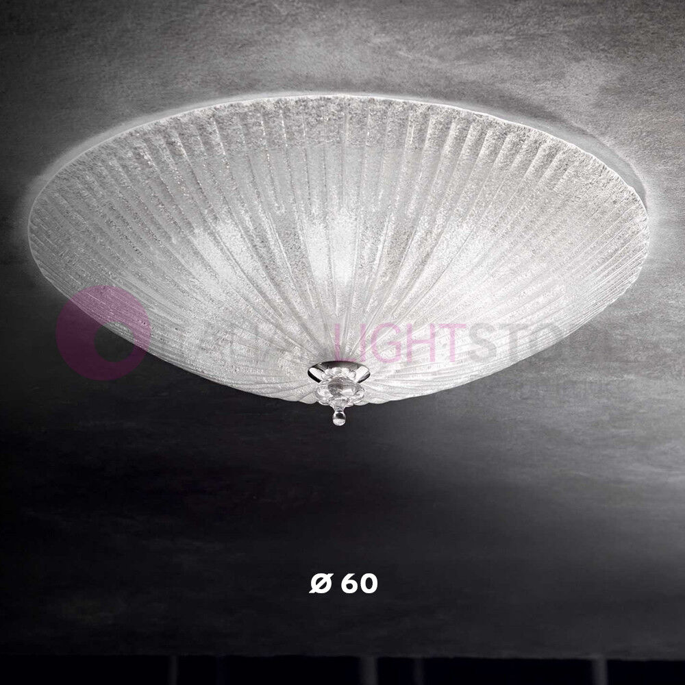 Ideal Lux Shell  Plafoniera Classica In Vetro Granigliato D.60 Cm