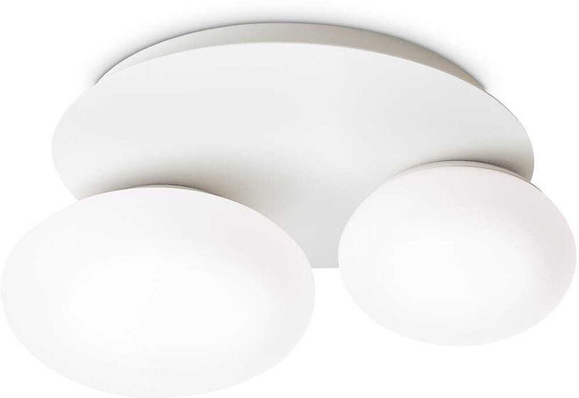 Ideal Lux Ninfea  Lampadario Da Soffitto Bianco 2 Luci Led Design Moderno