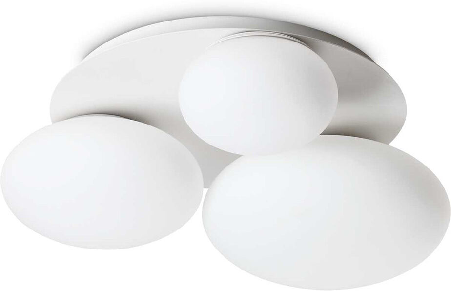 Ideal Lux Ninfea  Lampadario Da Soffitto Bianco 3 Luci Led Design Moderno