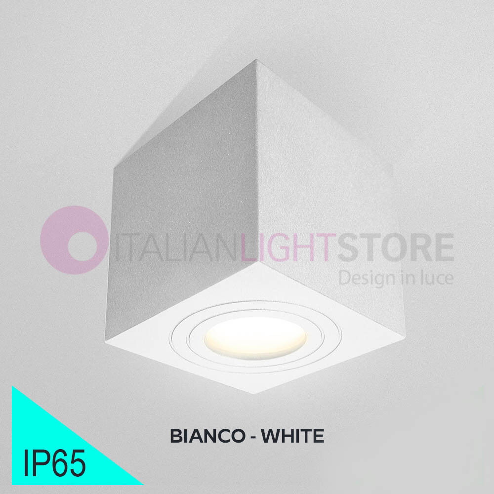 BOT Lighting Almeria Bianco Faretto Cubetto Da Soffitto Design Moderno Gu10 Ip65