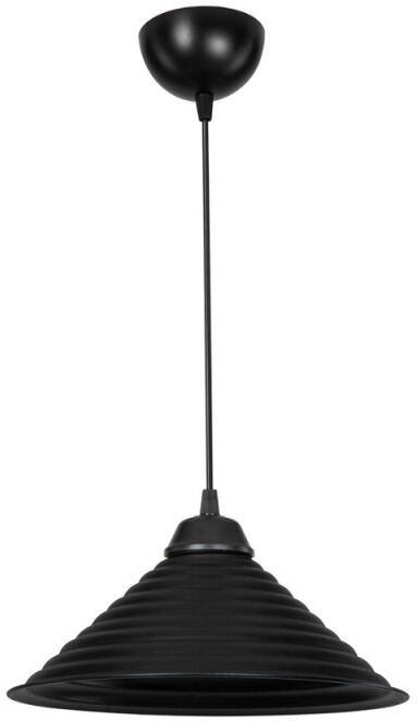 Toscohome Lampada da soffitto con paralume in metallo nero - Sava ASZ1617