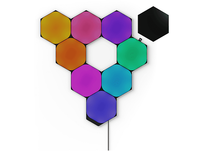 NANOLEAF PANNELLI LUMINOSI  Hexagons black starter x9