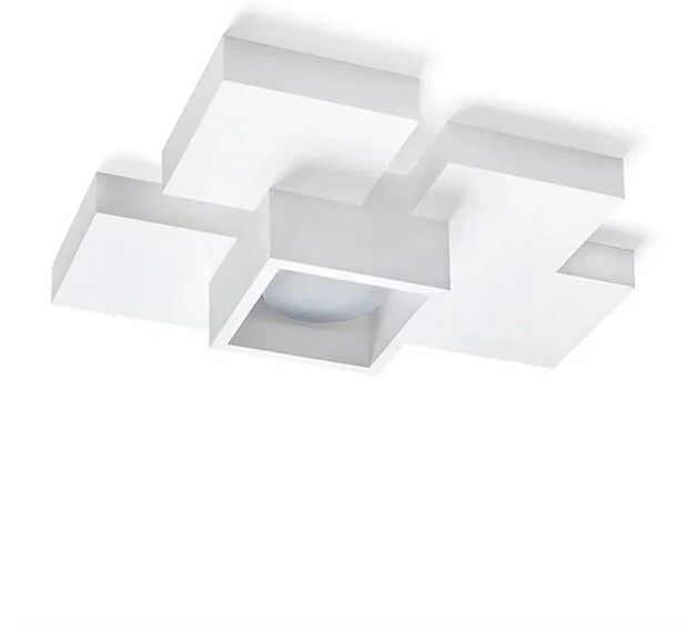 Sforzin illuminazione lampada a soffitto, parete in gesso side cubo  1 luce gx5,3 T291