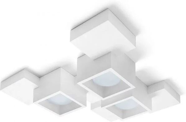 Sforzin illuminazione lampada a soffitto, parete in gesso side cubo  3 luci gx5,5 T293