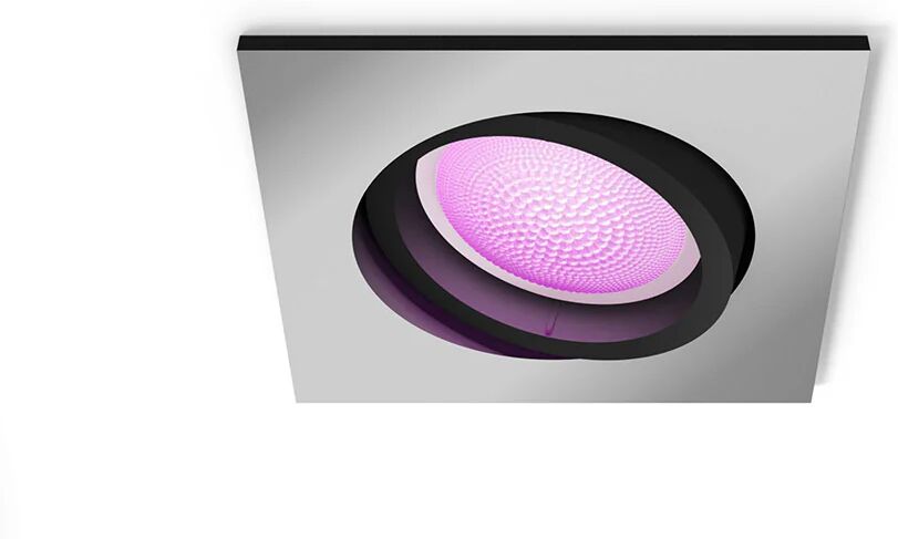 Philips Hue White and Color ambiance Centura Faretto Smart ad incasso quadrato Alluminio