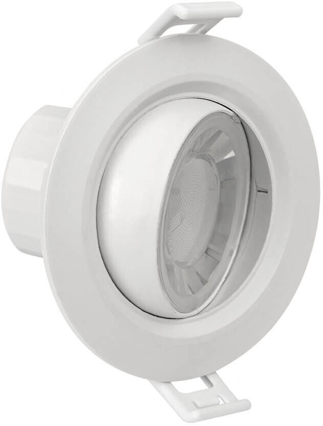 LEDDIRETTO Faretto da incasso orientabile 8W, foro ø65mm, B. Naturale