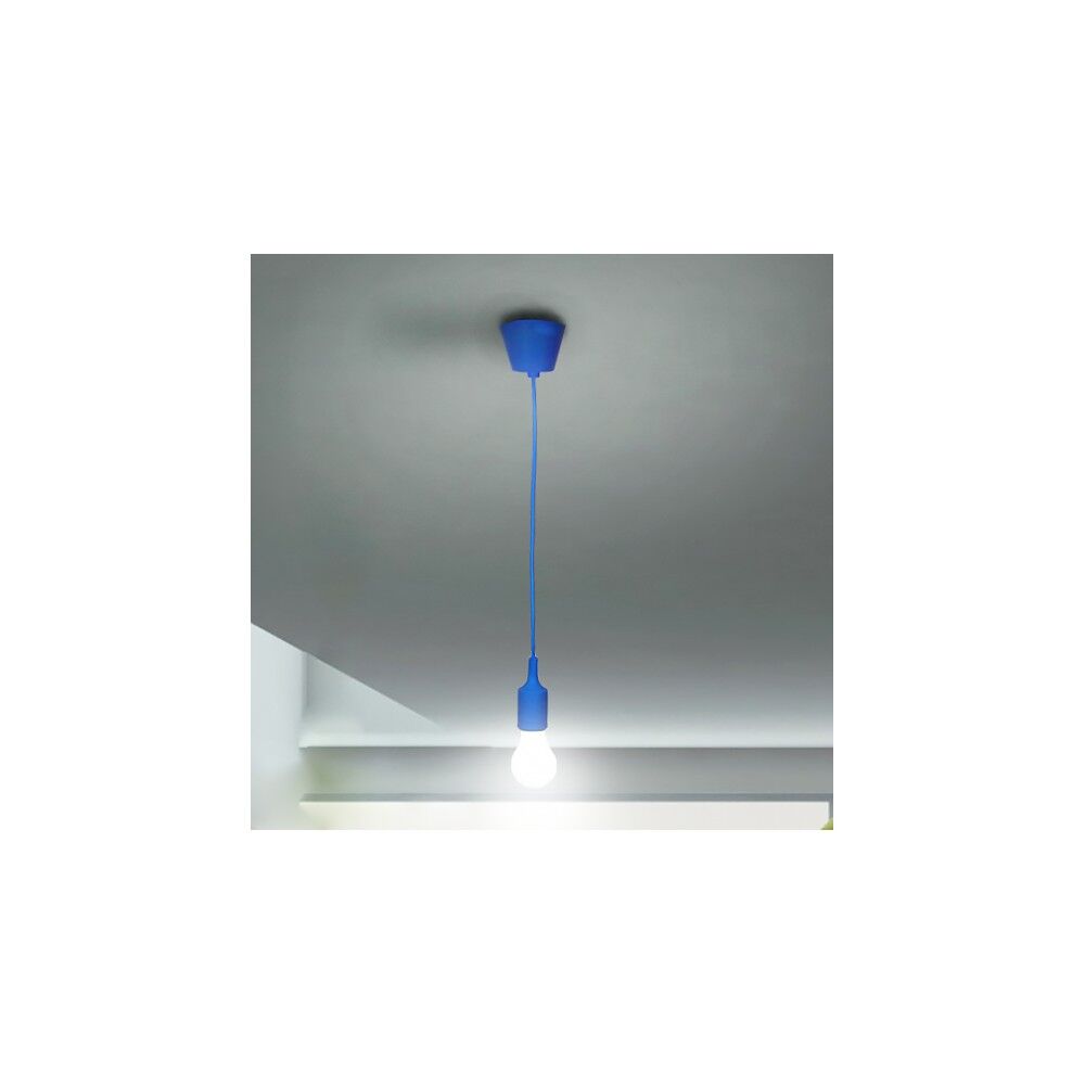 Horoz Electrik Lampadario a sospensione base E27 Blu da soffitto