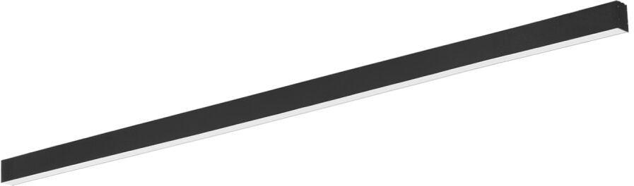 LEDDIRETTO Lampada Lineare LED da Soffitto 65W 200cm Nera, PHILIPS driver CCT