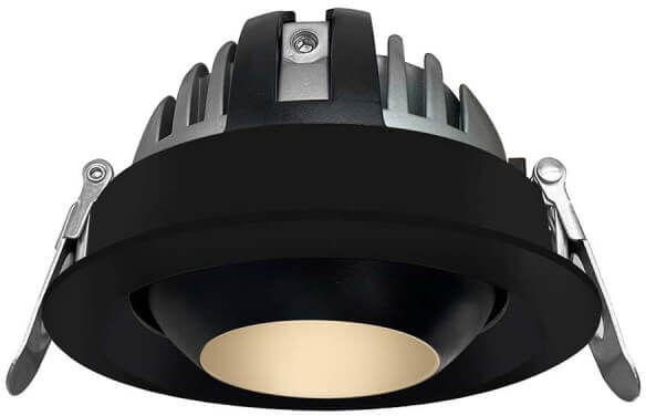 LEDDIRETTO Faro LED da Incasso 12W Nero Ø75mm IP40 CCT Orientabile Philips CertaDrive