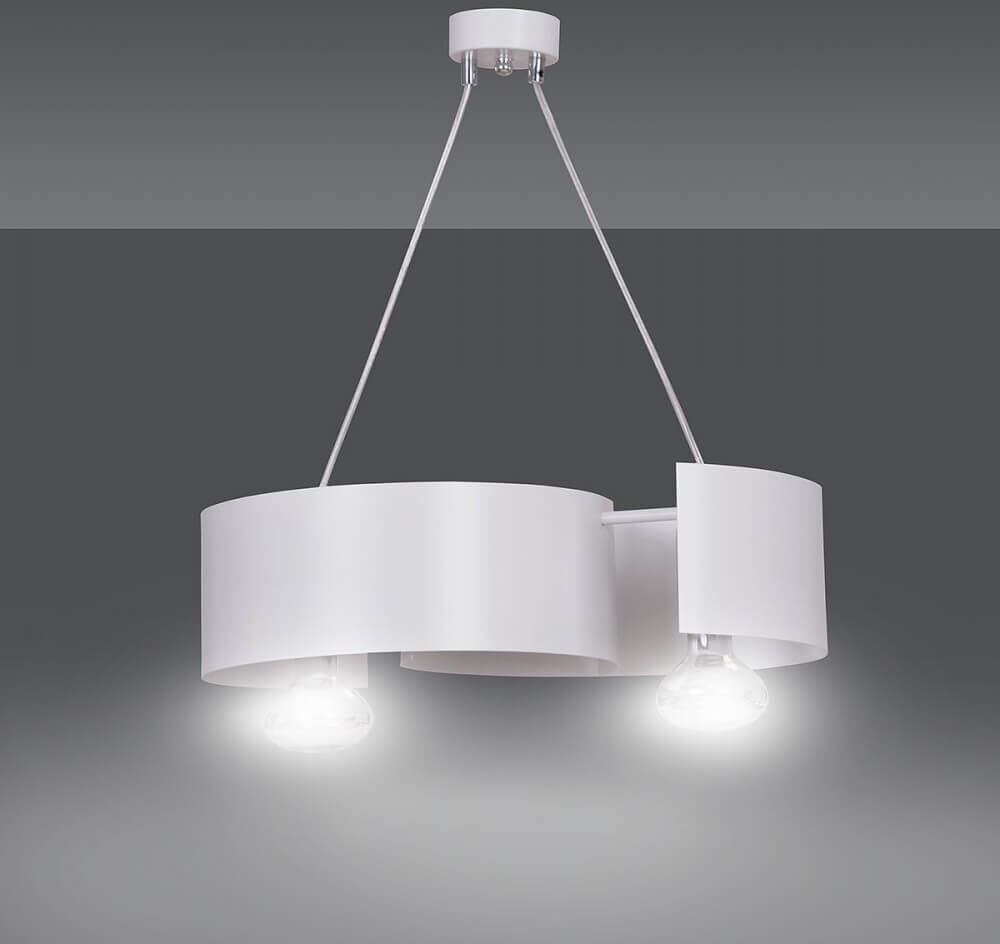 EMIBIG lighting Lampadario a Sospensione VIXON 2 WHITE o Black